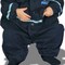 Infant Police Officer Costume Cotton Jumpsuit and Matching Hat